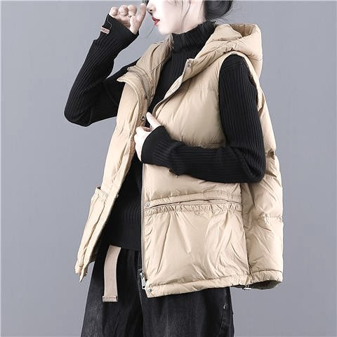 Winter Clothing Colors 2026 - ダウンコットンジャケット レディース 2026冬 暖かい新作 無地 ノースリーブ