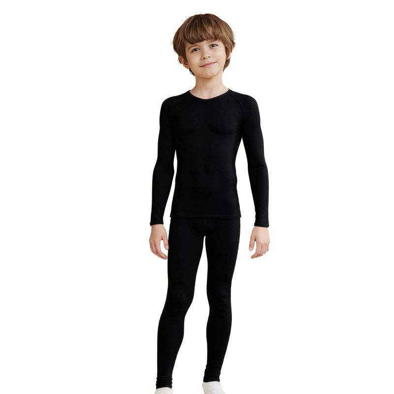 Winter Clothing Boys - 子供用ウィンタースポーツスーツ速乾性サーマル下着男の子用コンプレッションスポーツウェアバスケットボールサッカータイトな服