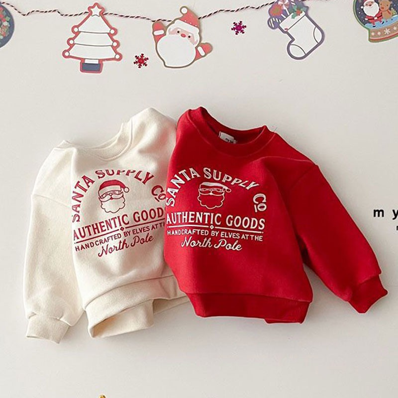 Winter Clothing Toddler Girl - クリスマス子供フリーススウェットシャツ秋冬トップス子供のための漫画少年少女肥厚セーター幼児プルオーバー服