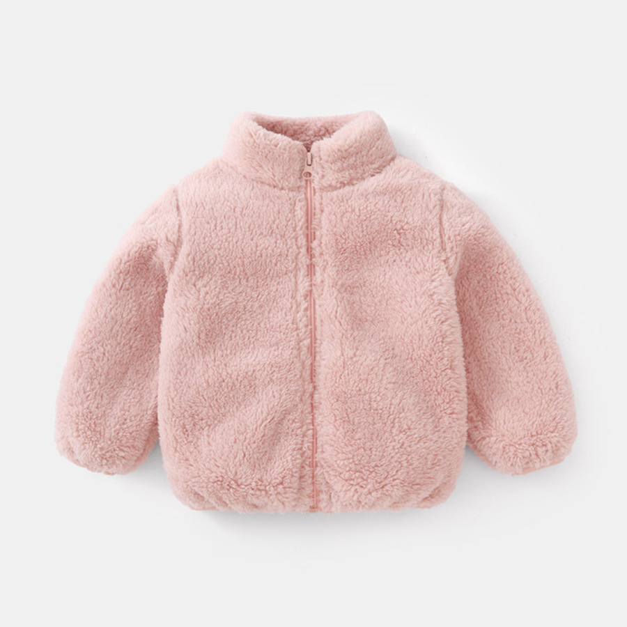 Winter Clothing Toddler Girl - ファッション子供男の子無地ぬいぐるみコート秋冬暖かい赤ちゃん女の子男の子カジュアルジャケット子供服幼児アウター