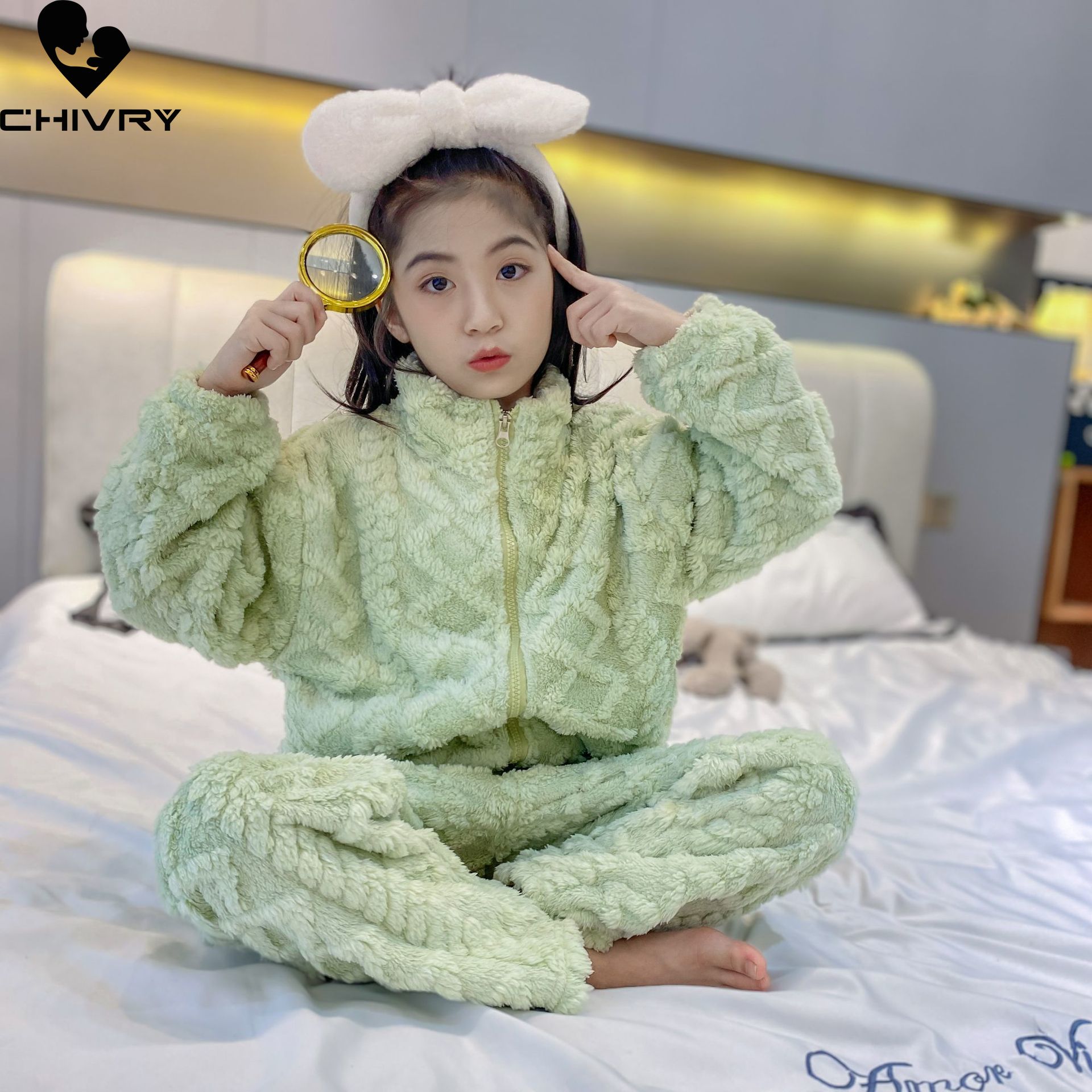 子供用の厚いフランネルパジャマ,ジッパー付き,男の子と女の子 - Winter Clothing Toddler Girl のレビューと価格