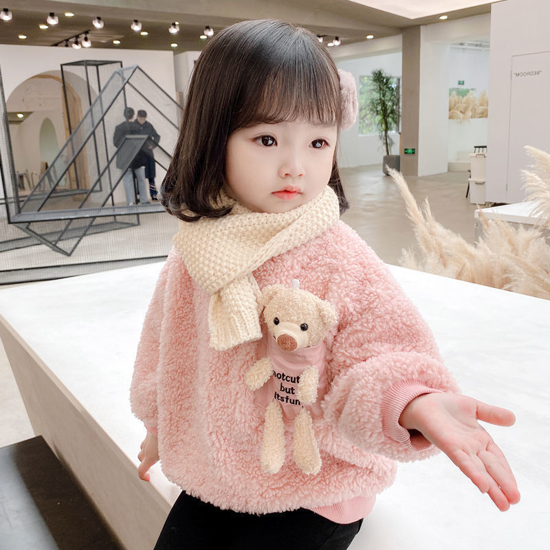 1 2 3 4 5 6 年の女の赤ちゃんトレーナー春秋暖かい - Winter Clothing Toddler Girl のレビューと価格