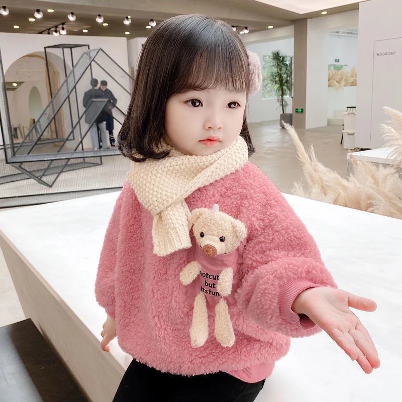 1 2 3 4 5 6 年の女の赤ちゃんトレーナー春秋暖かい - Winter Clothing Toddler Girl のレビューと価格