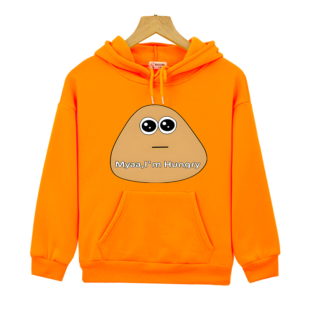 子供のためのエイリアンpou面白いパーカー、子供の漫画プリン - Winter Clothing Toddler Girl のレビューと価格