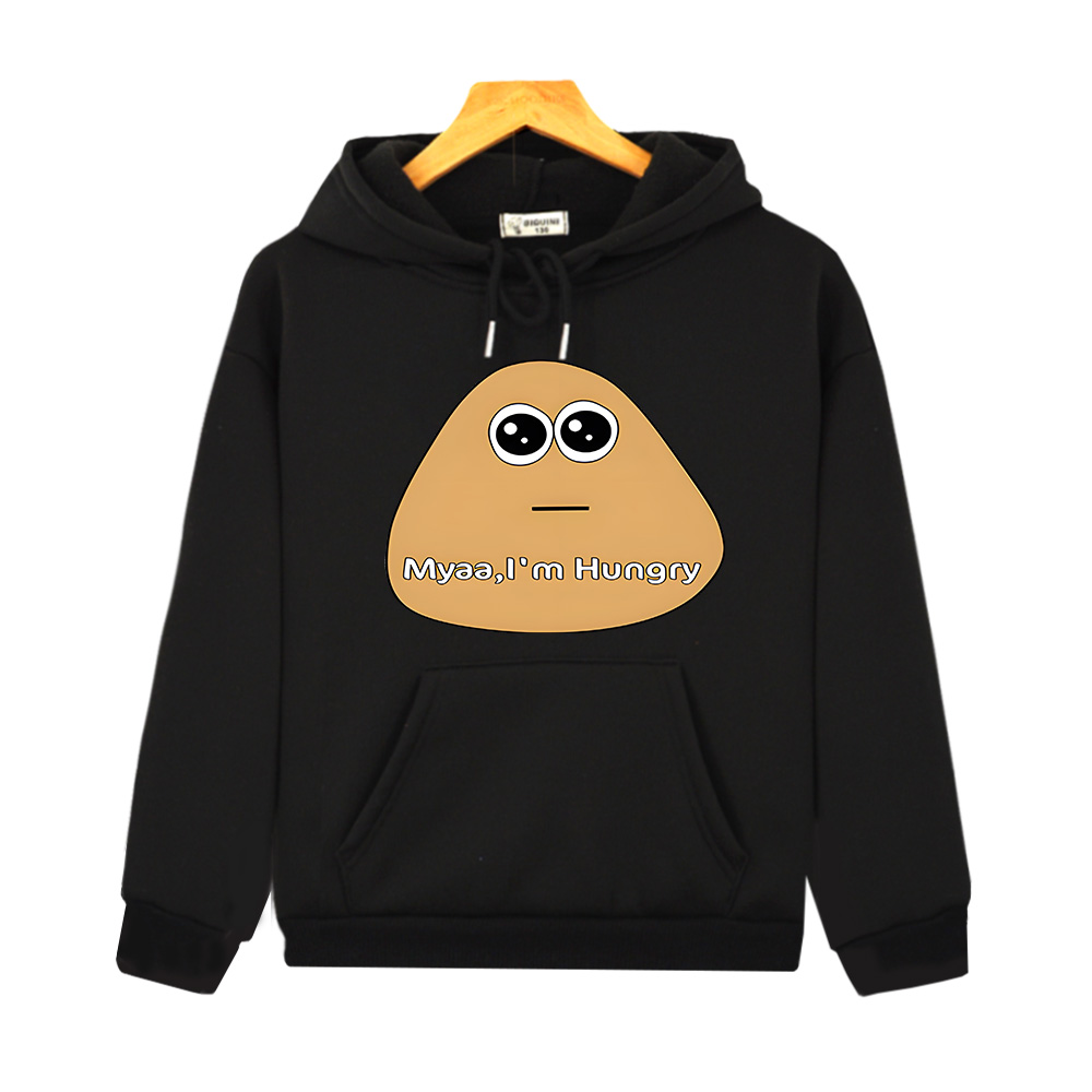 子供のためのエイリアンpou面白いパーカー、子供の漫画プリン - Winter Clothing Toddler Girl のレビューと価格