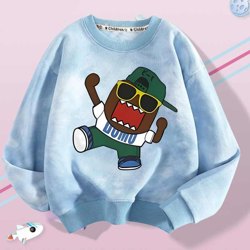 ドモくん子供クルーネックスウェットシャツアニメ漫画プリントポ - Winter Clothing Boys のレビューと価格