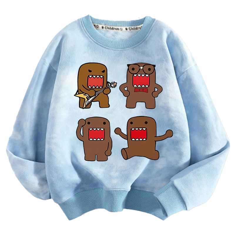 ドモくん子供クルーネックスウェットシャツアニメ漫画プリントポ - Winter Clothing Boys のレビューと価格