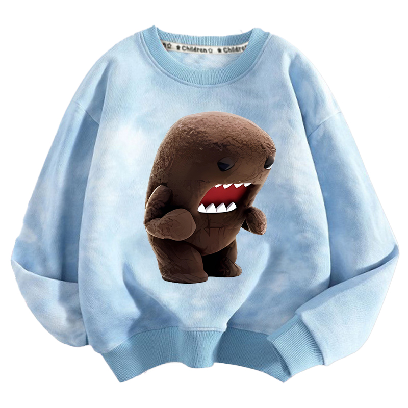 ドモくん子供クルーネックスウェットシャツアニメ漫画プリントポ - Winter Clothing Boys のレビューと価格