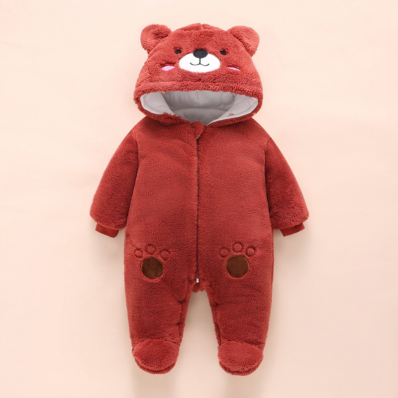 男の子と女の子のためのかわいいクマの全体的なジャンプスーツ, - Winter Clothing Toddler Girl のレビューと価格