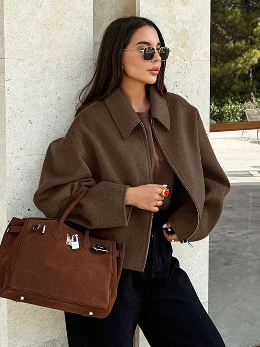 春秋 2026 ボンバージャケット女性ソフトソリッド O ネ - Winter Clothing Colors 2026 のレビューと価格