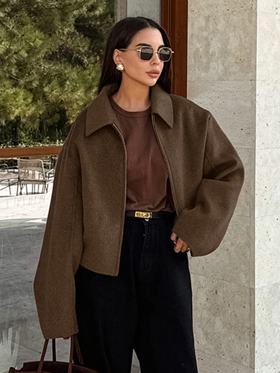 春秋 2026 ボンバージャケット女性ソフトソリッド O ネ - Winter Clothing Colors 2026 のレビューと価格