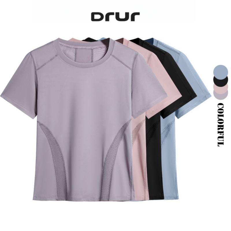 DRUR 夏軽量ランニング Tシャツ女性クイックドライジムワ - Winter Clothing Deals のレビューと価格