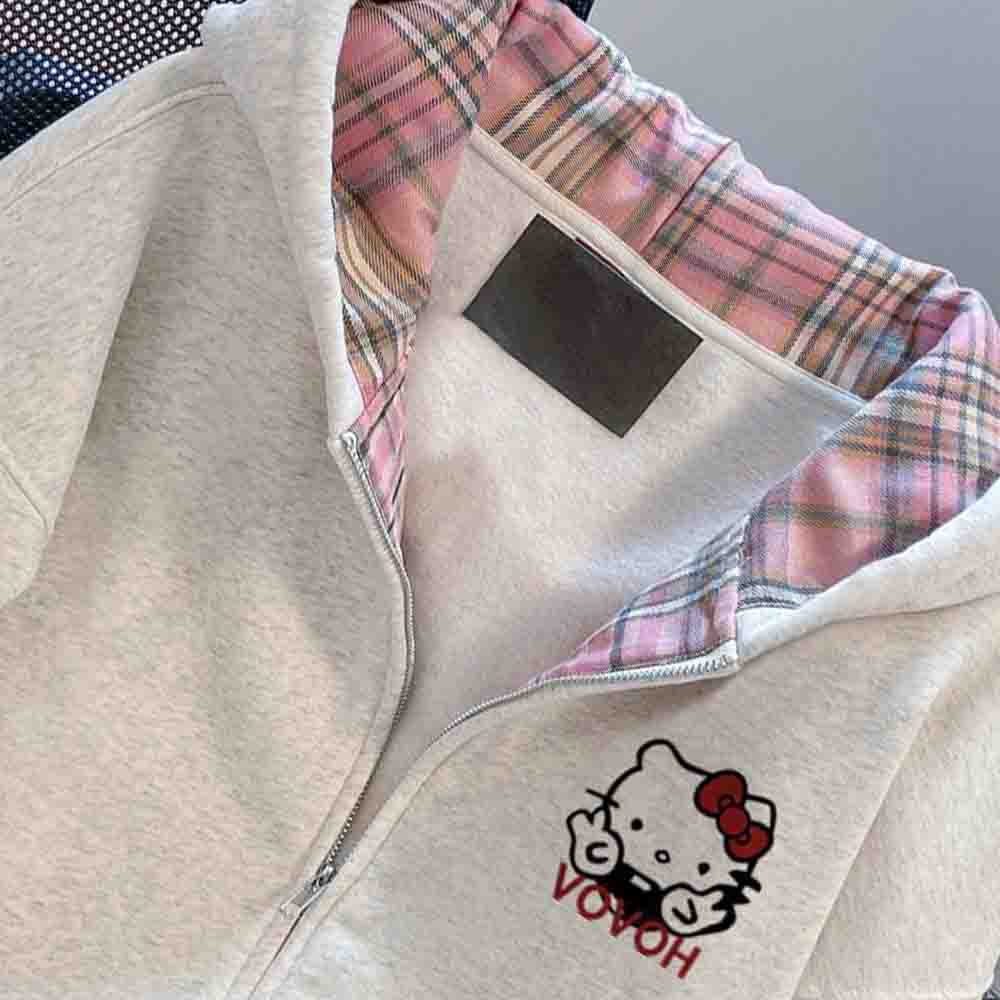 ハローキティ女性のフード付きスウェットシャツかわいい漫画学生 - Winter Clothing Deals のレビューと価格