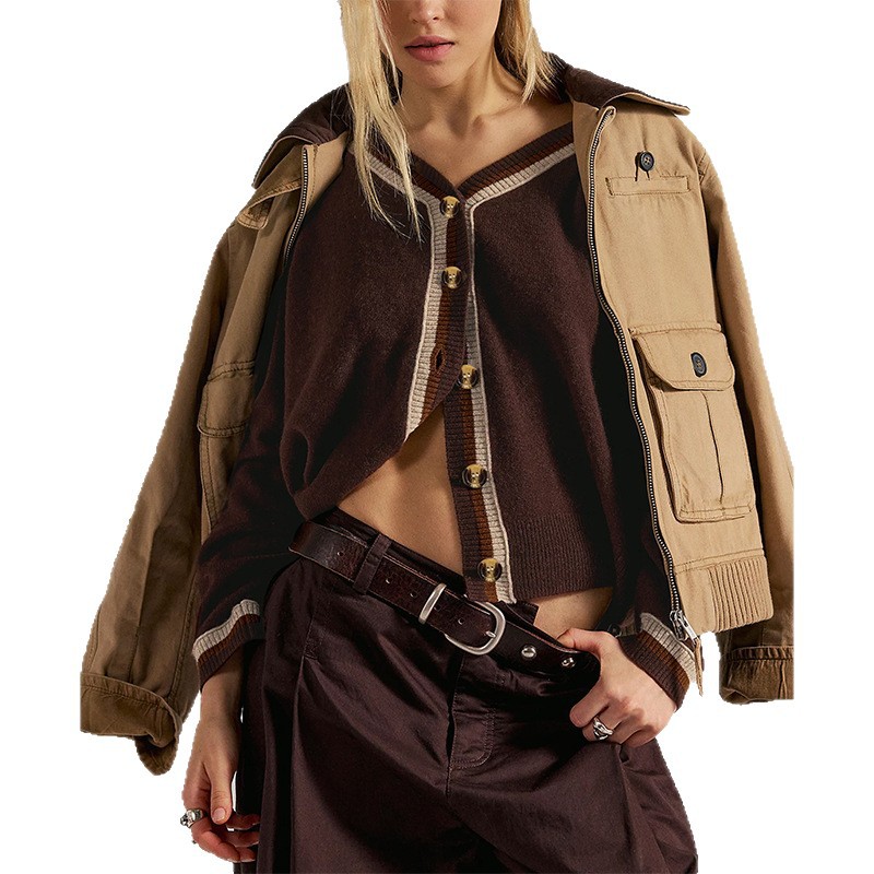 2026年新作ボタン付きニットセーターカーディガンジャケット - Winter Clothing Colors 2026 のレビューと価格
