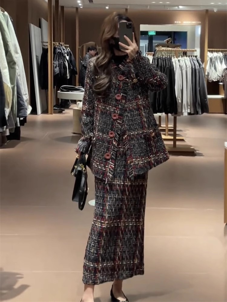 冬の新作レディースファッション、高級感のある雰囲気の粗織り、 - Winter Clothing Deals のレビューと価格