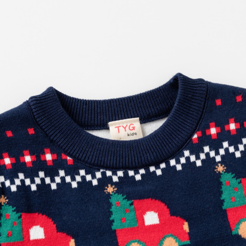 新年クリスマスセーター子供用カープリントスウェットシャツ男の - Winter Clothing 1 Year Old のレビューと価格