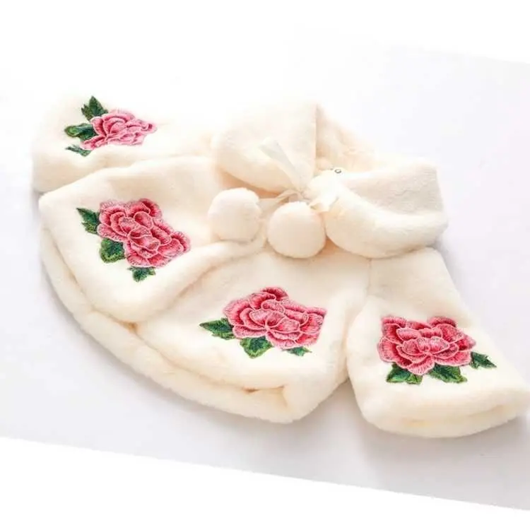 子供のための毛皮の模造ポンチョ,女の子のためのマント,幼児の - Winter Clothing Toddler Girl のレビューと価格