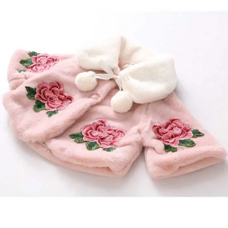 子供のための毛皮の模造ポンチョ,女の子のためのマント,幼児の - Winter Clothing Toddler Girl のレビューと価格