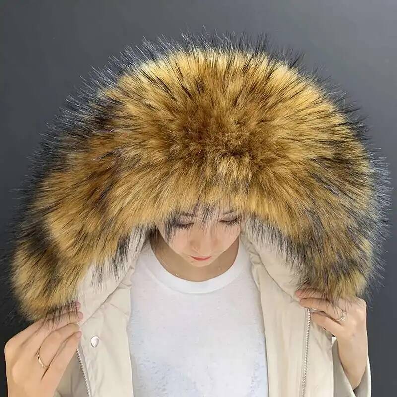 取り外し可能なフェイクファーカラー特大ウォームフェイクファー - Winter Clothing Deals のレビューと価格
