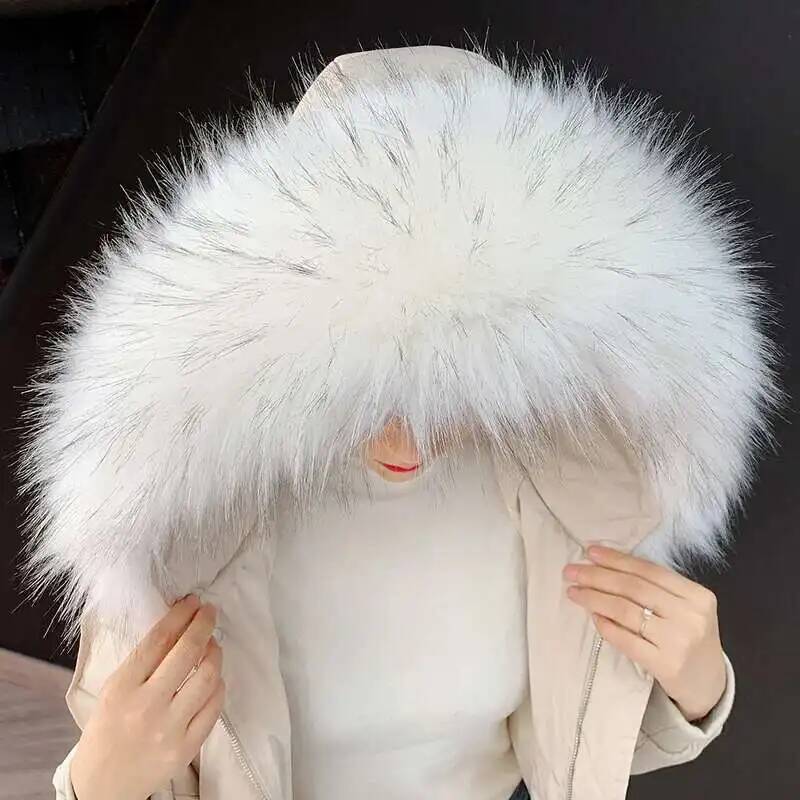 取り外し可能なフェイクファーカラー特大ウォームフェイクファー - Winter Clothing Deals のレビューと価格
