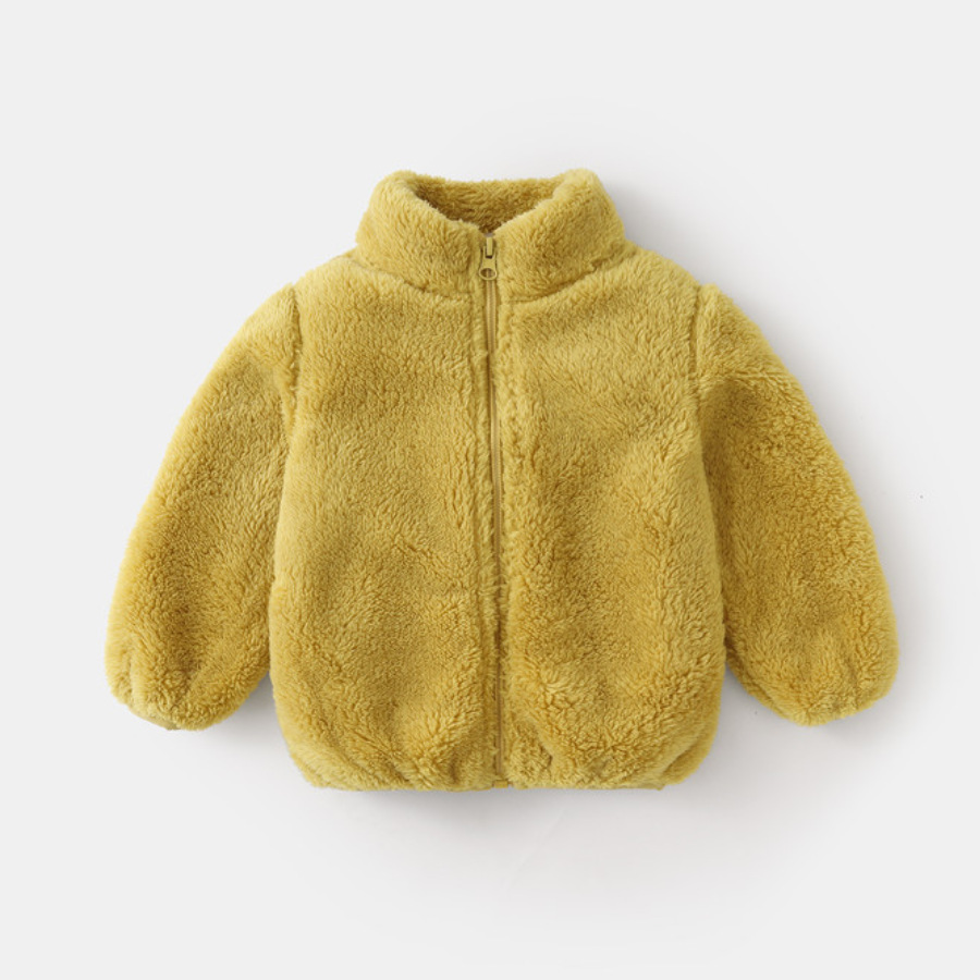 ファッション子供男の子無地ぬいぐるみコート秋冬暖かい赤ちゃん - Winter Clothing Toddler Girl のレビューと価格