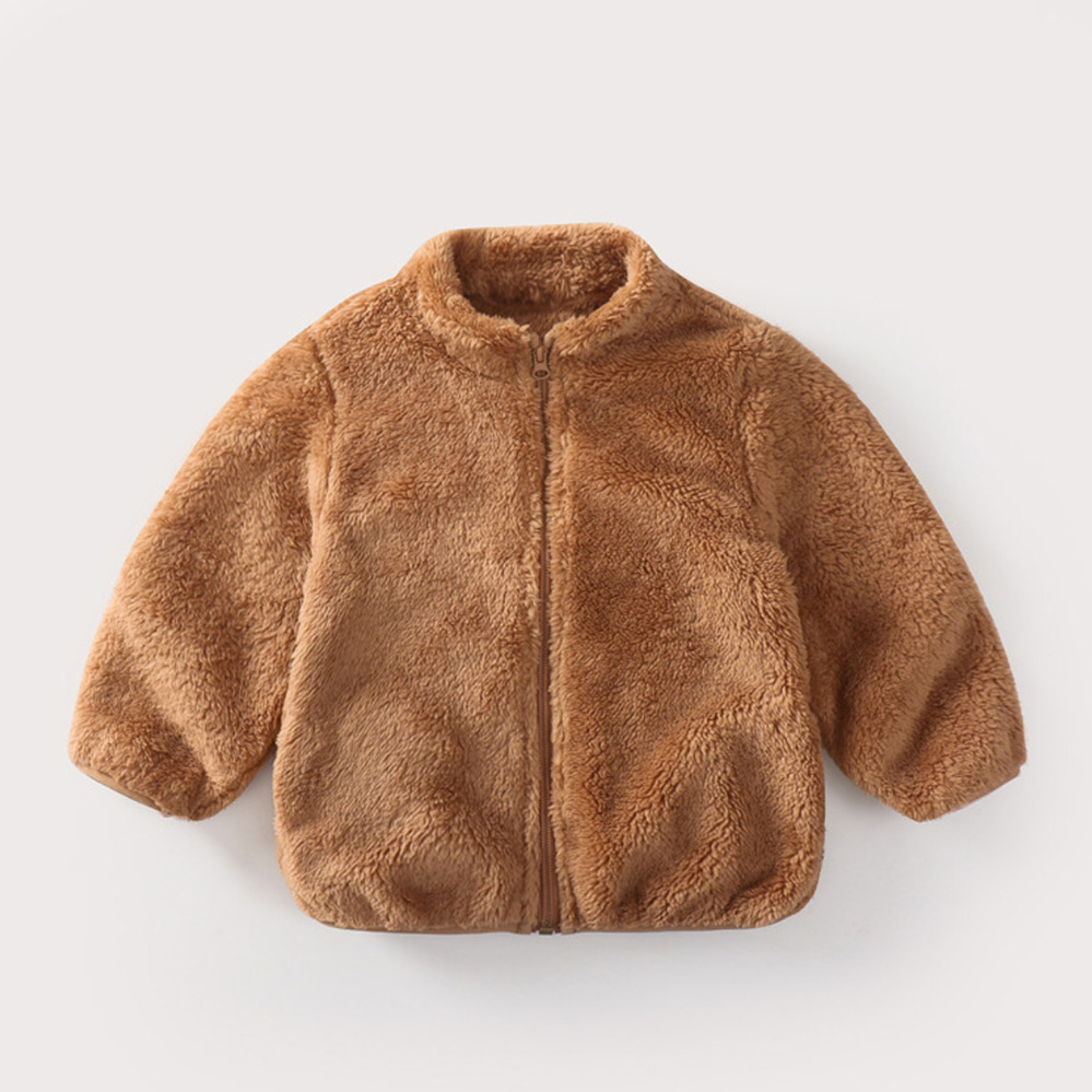 ファッション子供男の子無地ぬいぐるみコート秋冬暖かい赤ちゃん - Winter Clothing Toddler Girl のレビューと価格
