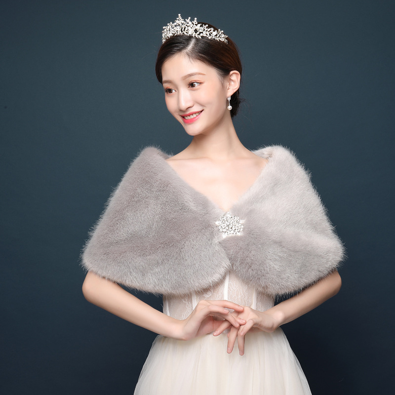 女性ブライダルショールの結婚式の岬冬暖かいボレロマントコート - Winter Clothing Deals のレビューと価格